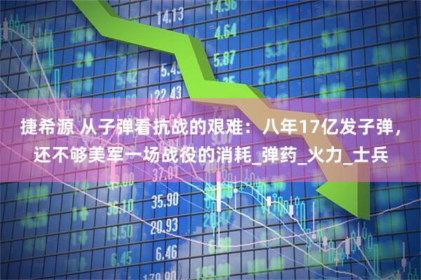 捷希源 从子弹看抗战的艰难：八年17亿发子弹，还不够美军一场战役的消耗_弹药_火力_士兵