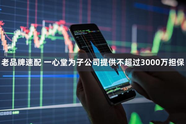 老品牌速配 一心堂为子公司提供不超过3000万担保